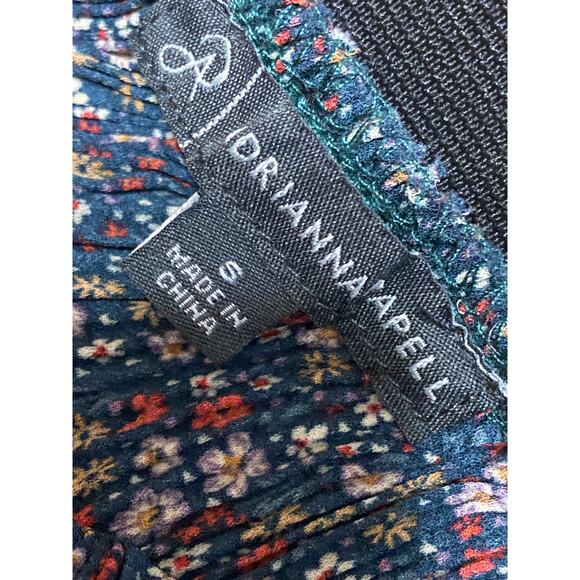 Adrianna Papell Multicolor Floral Ditsy Pleated Pull On A Line Midi Skirt Sz S - Picture 3 of 3